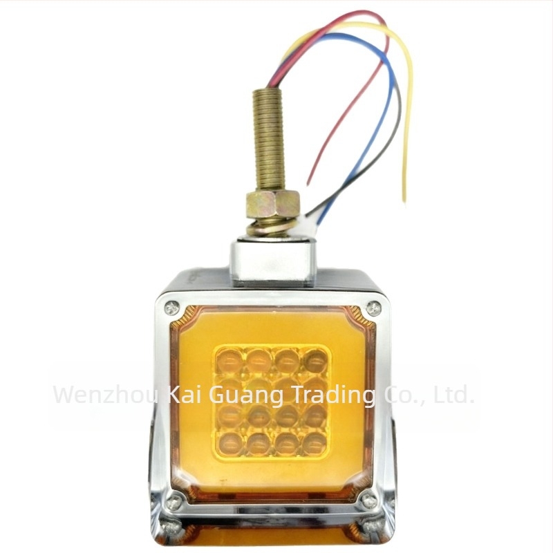 LED διπλής όψης τετράγωνα φώτα φορτηγού – οπίσθια, πλευρικά, φώτα φρένων, ABS 12-24V IP67