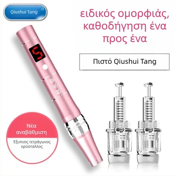 Νανοηλεκτρικό εργαλείο ομορφιάς με μικροβέλόνες για το πρόσωπο; φορητό, ενσωματωμένη μπαταρία 300–500 mAh