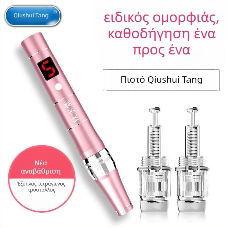 Νανοηλεκτρικό εργαλείο ομορφιάς με μικροβέλόνες για το πρόσωπο; φορητό, ενσωματωμένη μπαταρία 300–500 mAh