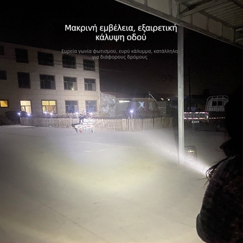 Φανάρι μοτοσικλέτας και ηλεκτρικού ποδηλάτου - Υπερλαμπρό LED, Στυλ 01, 6W, 12V, Κέλυφος από κράμα αλουμινίου