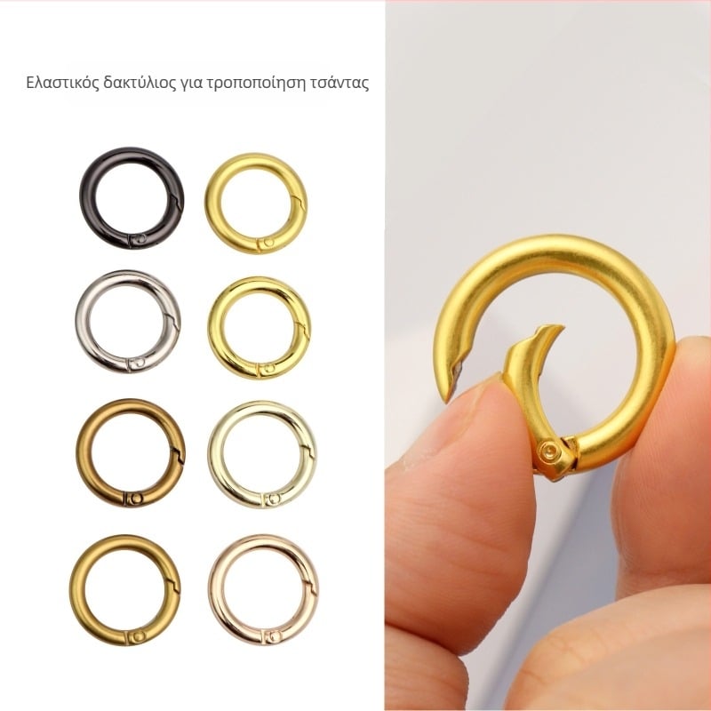 Κούμπωμα δαχτυλιδιού εξαρτήματος τσάντας HX025 – Yu Yi κράμα, μοτίβο μονόχρωμο, σύνδεση ιμής ώμου