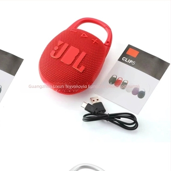 Clip5 Ασύρματο Bluetooth ηχείο, φορητό και συμπαγές, ισχύς εξόδου 10W, Bluetooth 5.3, εύρος συχνοτήτων 100 Hz-20 kHz, SNR ≥70 dB, ενσωματωμένη μπαταρία