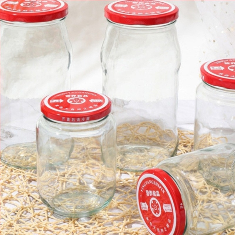 Γυάλινο βάζο κονσερβοποίησης, θερμοανθεκτικό, σφραγιζόμενο με καπάκι, τροφίμου ποιότητας, για αποθήκευση σάλτσας ντομάτας