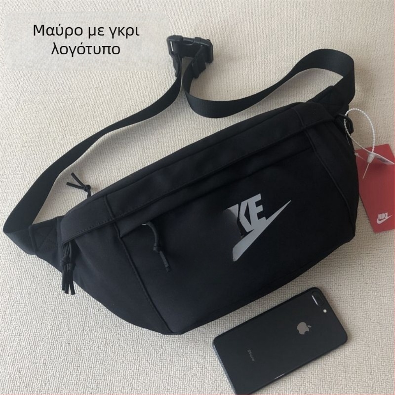 Unisex καμβά crossbody τσάντα – μεγάλος χώρος, φερμουάρ, επένδυση από νάιλον, άνοιξη 2024
