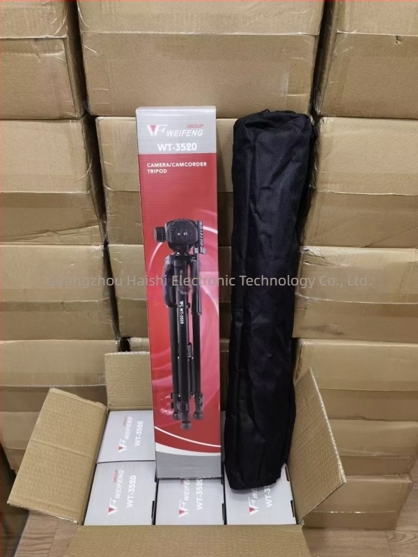 Weifeng WF-3520/3540/3560 DSLR Φορητός Τρίποδας με Κεφαλή 3D PTZ, Αλουμινένιο Κράμα, Μέγιστο Φορτίο 3 kg, Βάρος 0,92 kg, Περιλαμβάνει Πλάκα Γρήγορης Απελευθέρωσης