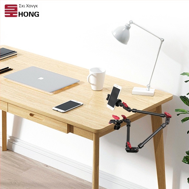 Shihong TE-322 Μαγικός βραχίονας στήριξης για κινητό, αλουμινένιο κράμα, ρυθμιζόμενος έως 2 kg, βάρος 0,5 kg