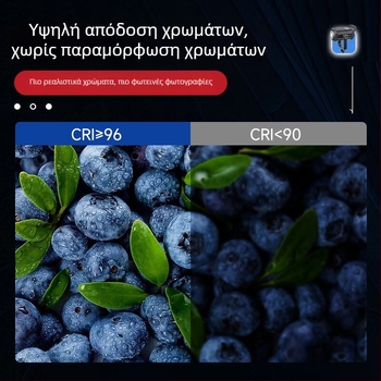 Φωτιστικό COB 200W για φωτογράφηση, με ρύθμιση φωτεινότητας, 2700–6500K, 110–265V, βύσμα E27