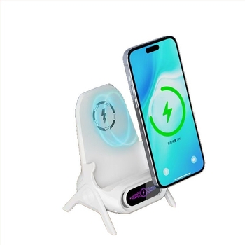 Ασύρματος φορτιστής κινητού με βάση γραφείου, QC 3.0, μαγνητική φόρτιση, 15W