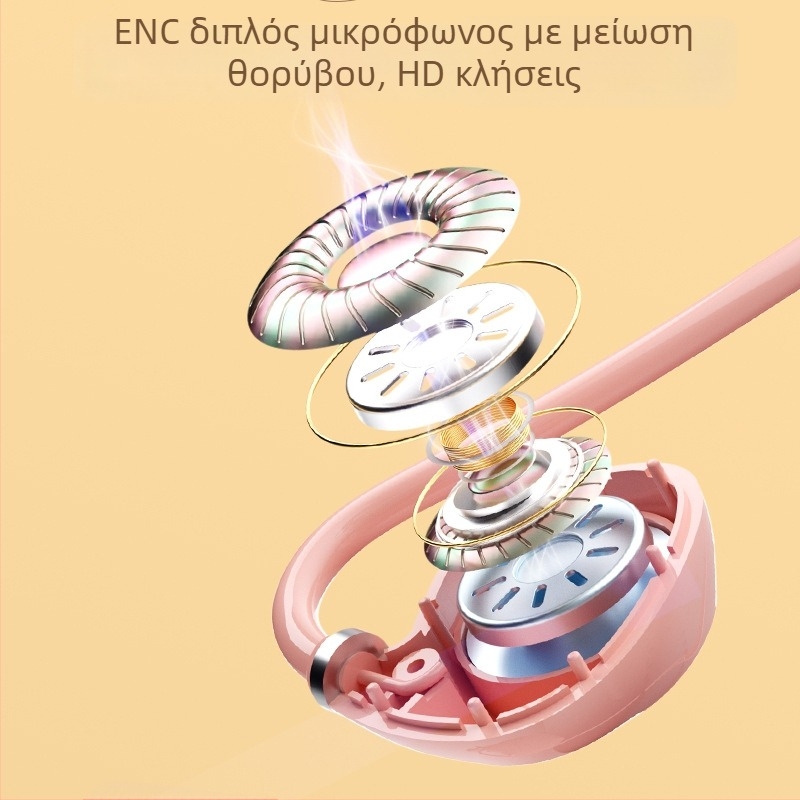 V40 Bluetooth ακουστικά οστικής αγωγής, επί κεφαλής για αθλητισμό, ανθεκτικά στον ιδρώτα, εμβέλεια 10 μ, BT 5.3, 8+ ώρες αυτονομία, IPX3