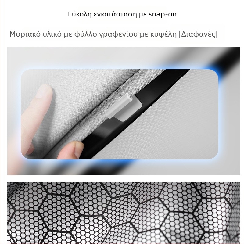 Κουρτίνα σκίασης ηλιοροφής για Toyota Camry 9ης γενιάς – ύφασμα, εγκατάσταση με snap-in, μέρος οροφής, μινιμαλιστικό στυλ, συμβατό με Toyota