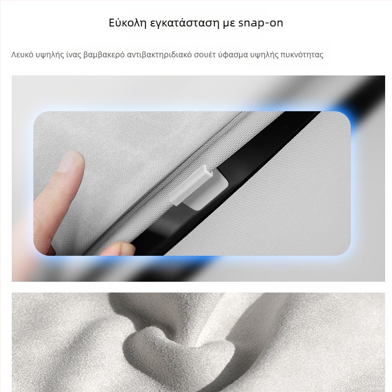 Κουρτίνα σκίασης ηλιοροφής για Toyota Camry 9ης γενιάς – ύφασμα, εγκατάσταση με snap-in, μέρος οροφής, μινιμαλιστικό στυλ, συμβατό με Toyota