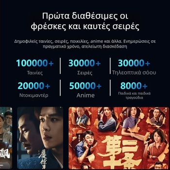 4K set-top box με Wi-Fi, Bluetooth τηλεχειριστήριο, 4 GB RAM, 32 GB αποθήκευση, έξοδος 3840x2160