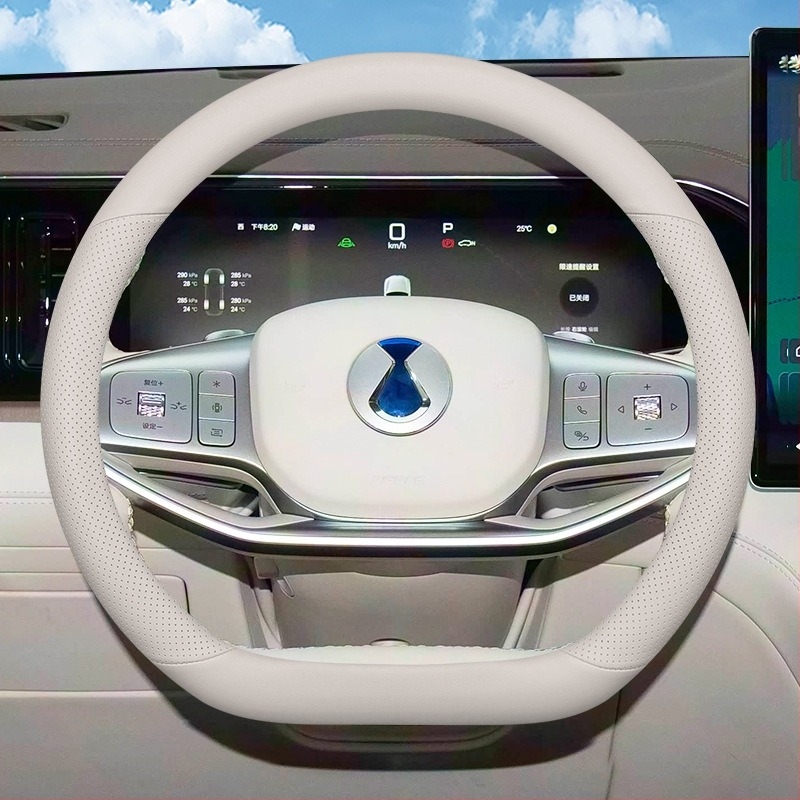 Chebaihu Καλύμμα τιμονιού – τεχνητό δέρμα, καθολική εφαρμογή, για όλες τις εποχές, εγκατάσταση πλήρους κάλυψης οχήματος