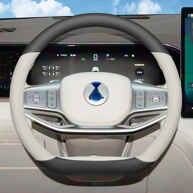 Chebaihu Καλύμμα τιμονιού – τεχνητό δέρμα, καθολική εφαρμογή, για όλες τις εποχές, εγκατάσταση πλήρους κάλυψης οχήματος