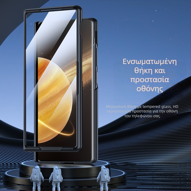 Δερμάτινη προστατευτική θήκη για Honor MagicV3 με ενσωματωμένο κεντρικό άξονα και πλήρες κάλυμμα, στήριγμα φακών με μεντεσέ – VS3; γνήσιο δέρμα; θερμοπρέσα; διάχυση θερμότητας; αντίσταση στην πτώση