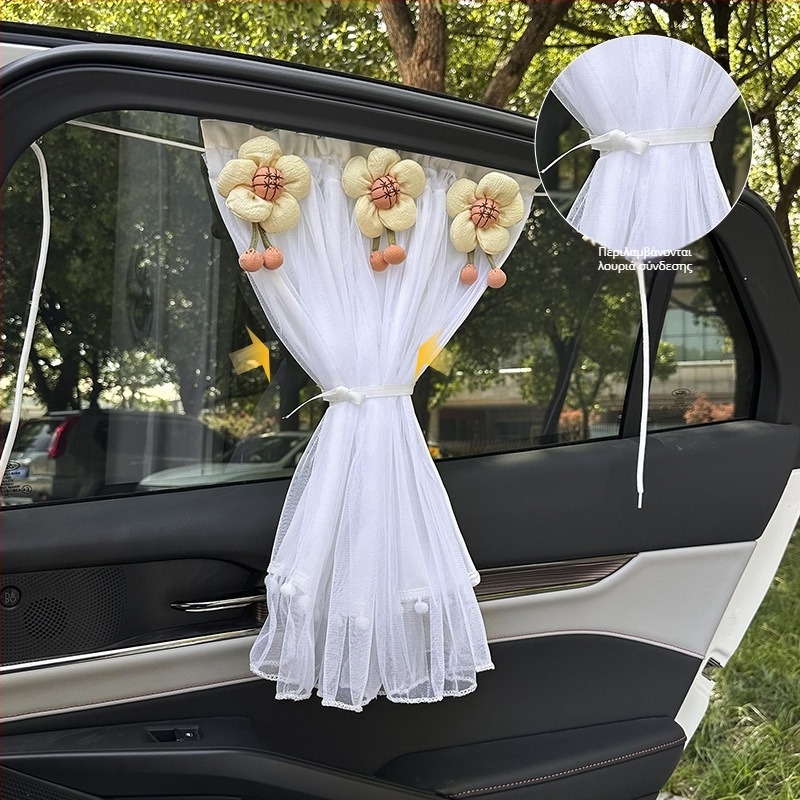 Κουρτίνα ιδιωτικότητας πλευρικού παραθύρου αυτοκινήτου, με δικτυωτό ύφασμα, καθολική, κρεμαστή, προσαρμόσιμη