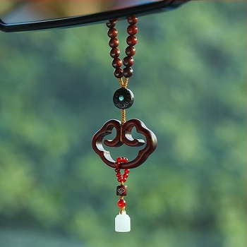 Κινεζικού στυλ κρεμαστή διακόσμηση αυτοκινήτου για εσωτερικό καθρέπτη, κράμα μετάλλων, καρτούν στυλ, λειτουργία αρώματος (υλικό: κράμα μετάλλων; στυλ: καρτούν; λειτουργία: άρωμα)