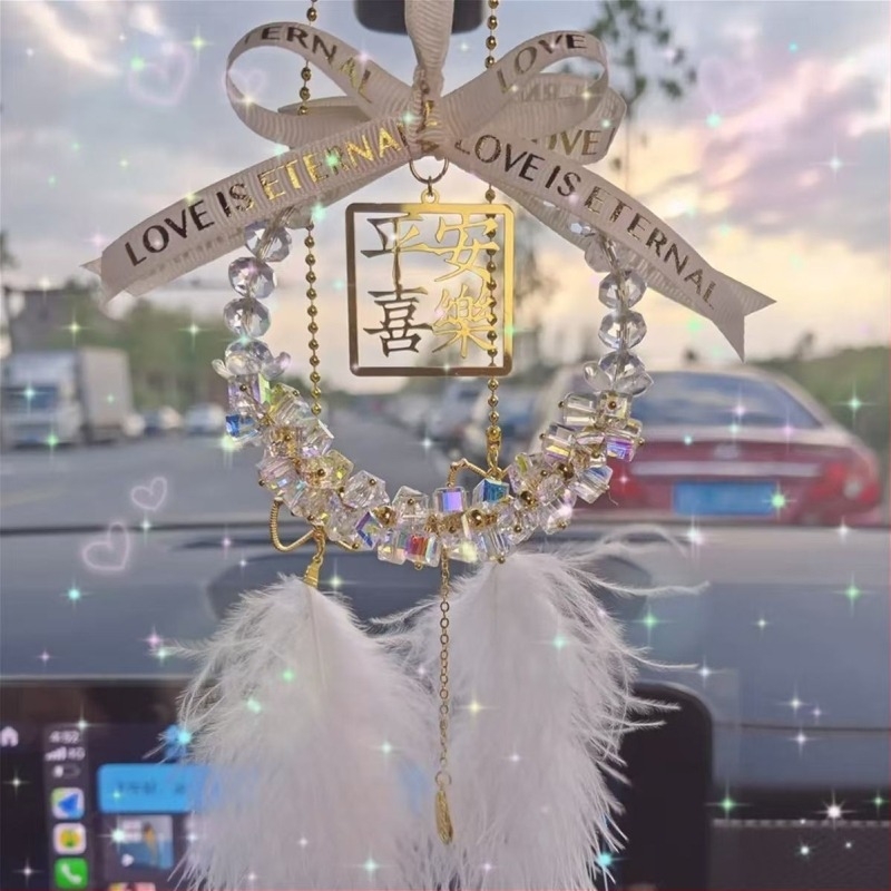 Κρυστάλλινο μενταγιόν για τον καθρέπτη αυτοκινήτου, εσωτερική διακόσμηση, μοντέρνο στυλ