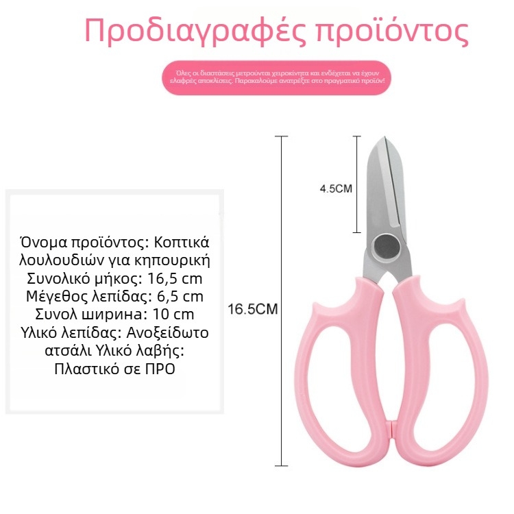 Pinheng ανοξείδωτο ατσάλι ψαλίδι κλάδων για ανθοκομία, κήπο και μπονσάι