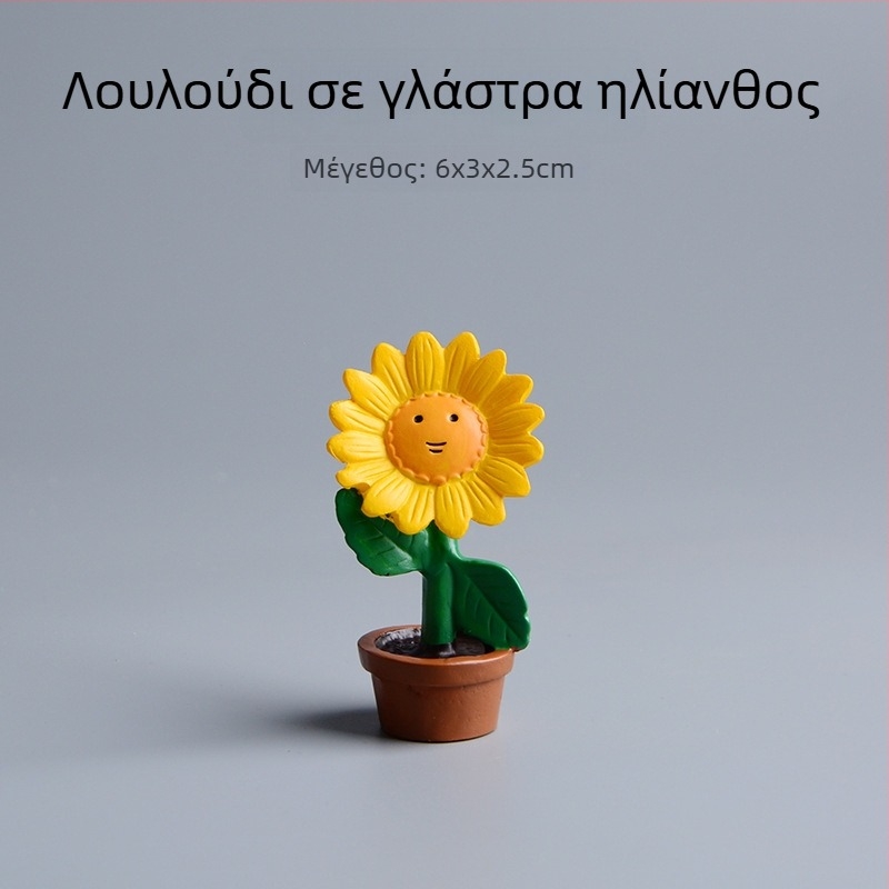 Παραδοσιακό αγροτικό σκηνικό με γάτα σε αυλή – διακοσμητικό μικροτοπίο από συνθετική ρητίνη, στυλ καρτούν