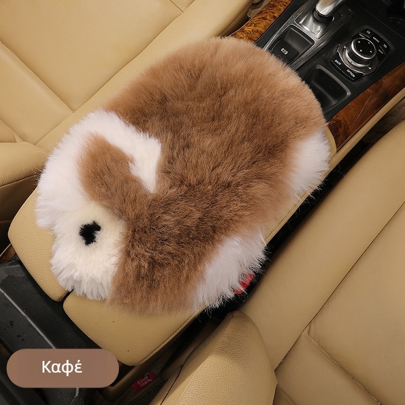 Αυτοκινητικό μαξιλαράκι κεντρικού υποβραχιόνιου με μορφή αρνάκι, σουέδ, συμβατό με όλους τους τύπους αυτοκινήτων, μάρκα Tianchen