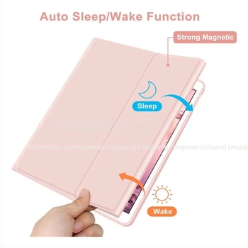 Θήκη με Bluetooth πληκτρολόγιο για Samsung Galaxy Tab A11 (SM-X310) με ποντίκι, USB διεπαφή, καλώδιο φόρτισης 0,3 m