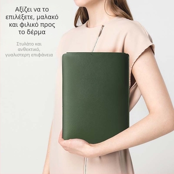 Εσωτερική θήκη φορητού υπολογιστή από PU δέρμα — Αδιάβροχη, Εξαιρετικά ελαφριά, Ανθεκτική στις κοπές, Επένδυση PU, Στυλ Business Elite