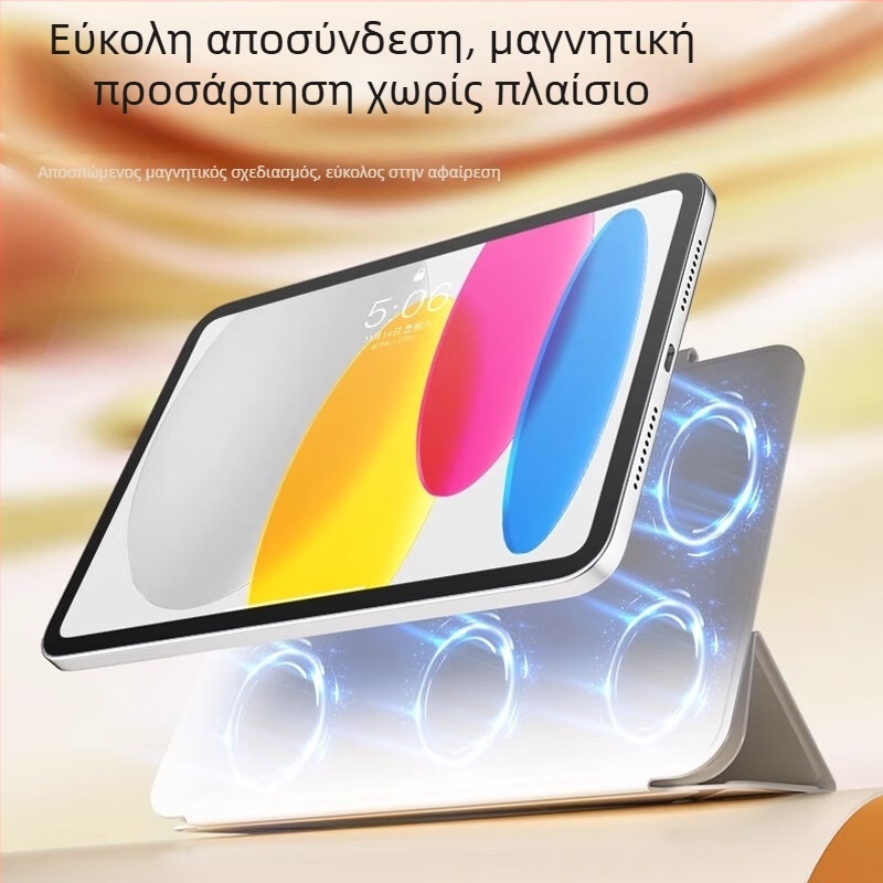 Θήκη προστασίας iPad Air 2024, 13 ιντσών, Y-αναδιπλούμενο λεπτό μαγνητικό διπλής όψης κλιπ, ύφασμα κατά της μόλυνσης