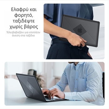 Θήκη TPU για MacBook Air και άλλους φορητούς υπολογιστές – λεπτή, ελαφριά, προστασία από πτώσεις, με απαγωγή θερμότητας, μοντέλο LCGH-LCGM, από τη DUX DUCIS