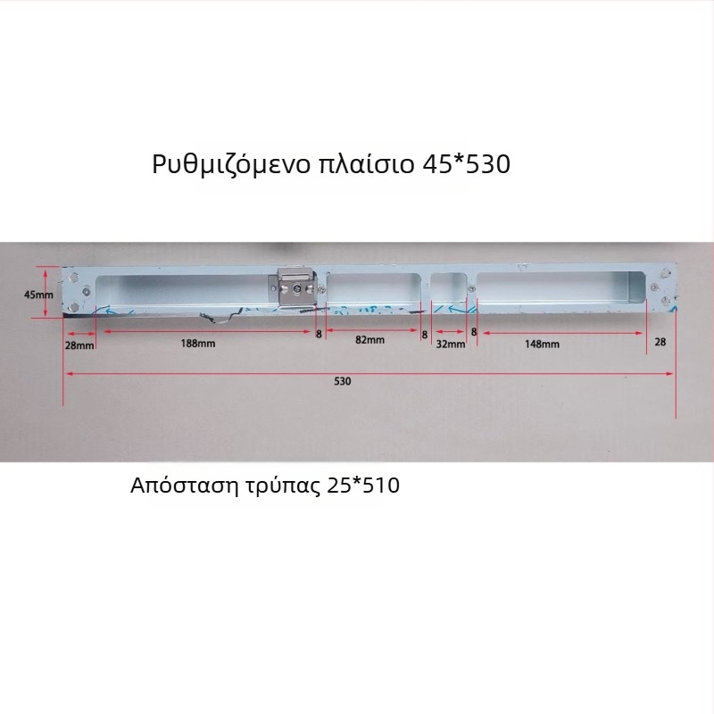 Σετ εξαρτημάτων κλειδαριάς πόρτας — ρυθμιζόμενος κεντρικός έλεγχος, ανοξείδωτο ατσάλι και σίδερο, μοντέρνος μινιμαλισμός