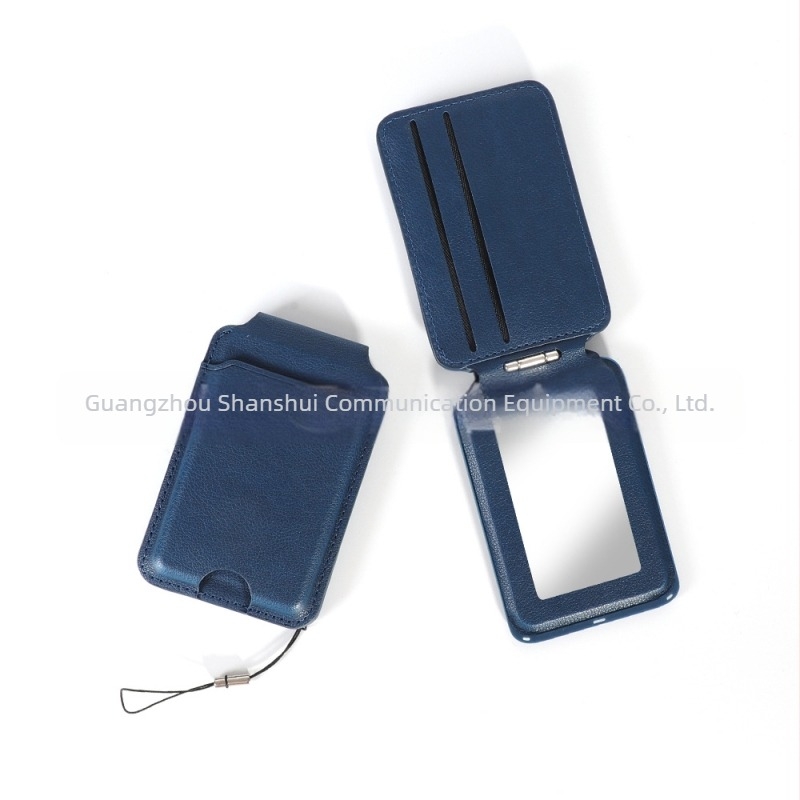 Θήκη καρτών από PU δέρμα Συμβατή με MagSafe με μαγνητική θήκη για κάρτες, ραφή — unisex θήκη κινητού