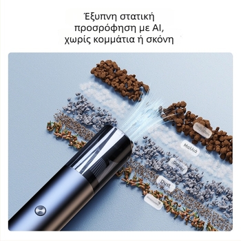Απορροφητήρας αυτοκινήτου – φορητός χειροκίνητος, διπλής λειτουργίας: αναρρόφηση και φύσηξη, ασύρματος, επαναφορτιζόμενος, 5V, 55W, 5500Pa