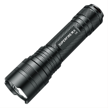 Φακός χειρός LED L6 - κράμα αλουμινίου, 3500mAh, 10W, επαναφορτιζόμενος, χειροκίνητος