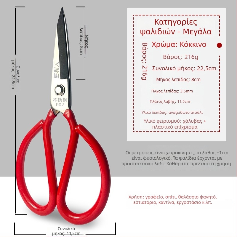 Κουζινικά ψαλίδια από ανοξείδωτο ατσάλι, εμπορικού επιπέδου