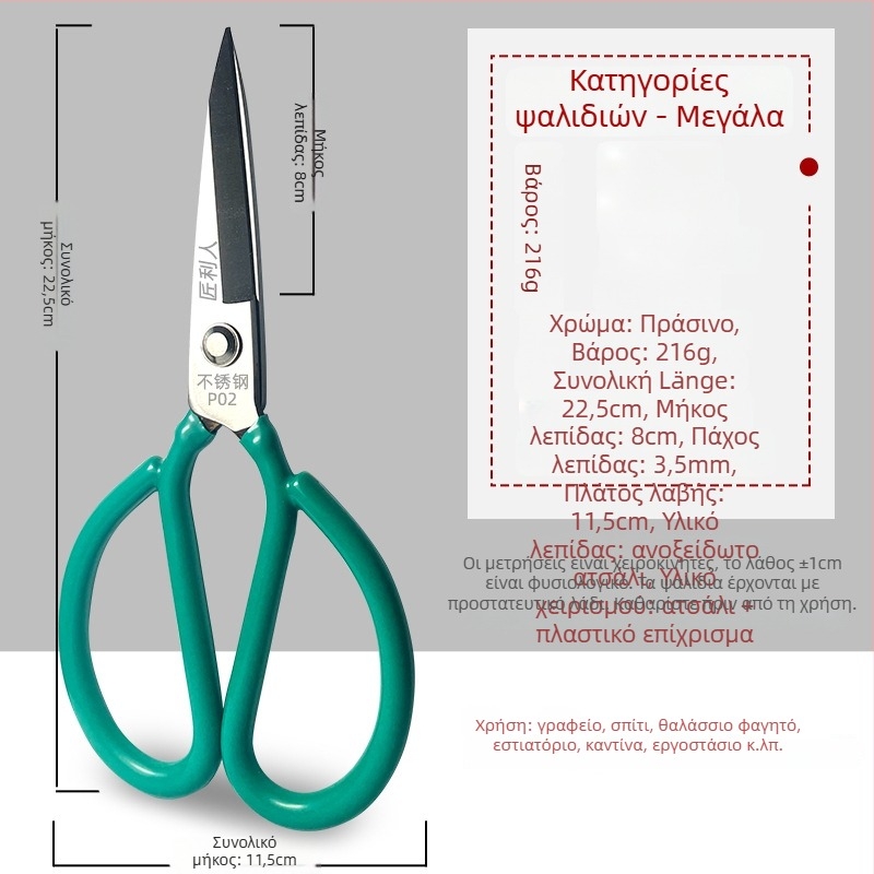 Κουζινικά ψαλίδια από ανοξείδωτο ατσάλι, εμπορικού επιπέδου