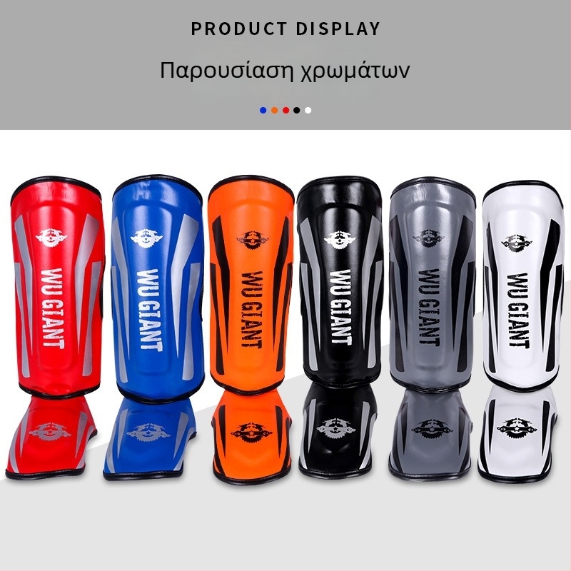 Προστατευτικά κνήμης για Σάντα και Πυγμαχία, Παχύτερη επένδυση με PU και EVA αφρό υψηλής φούσκας, Προστασία κάτω κνήμης για πολεμικές τέχνες και προπόνηση