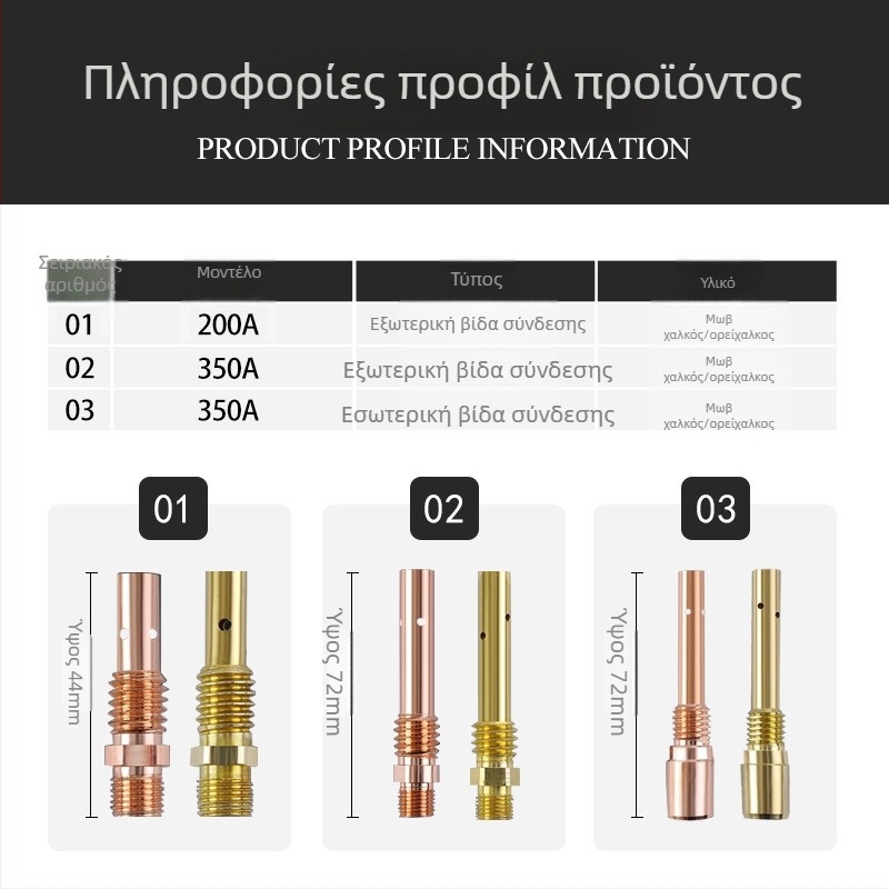 MIG πιστόλι συγκόλλησης – συνδετικός ράβδος, προστασία με αέριο, κατασκευή από χαλκό-μπρούντζο, 500A, διάμετρος πυρήνα 1,2 мм