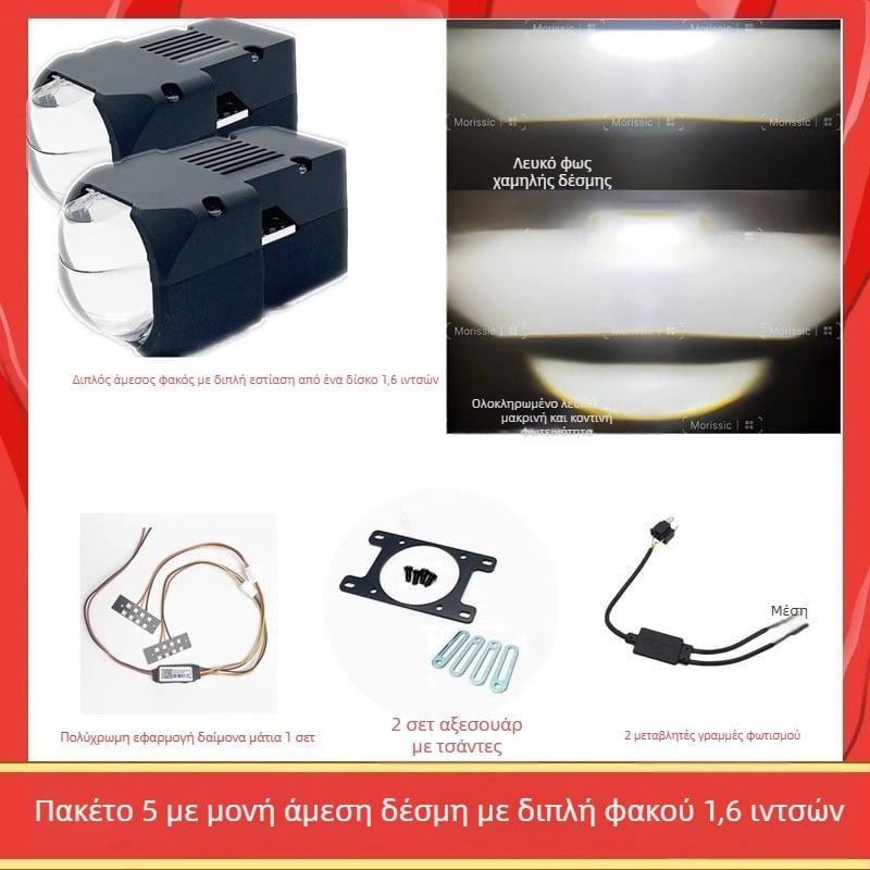 Μονάδα LED προβολέα αυτοκινήτου, 60W, 12V, κράμα αλουμινίου, άμεσος ματριξ μοντέλο, διάρκεια ζωής 50.000 ώρες