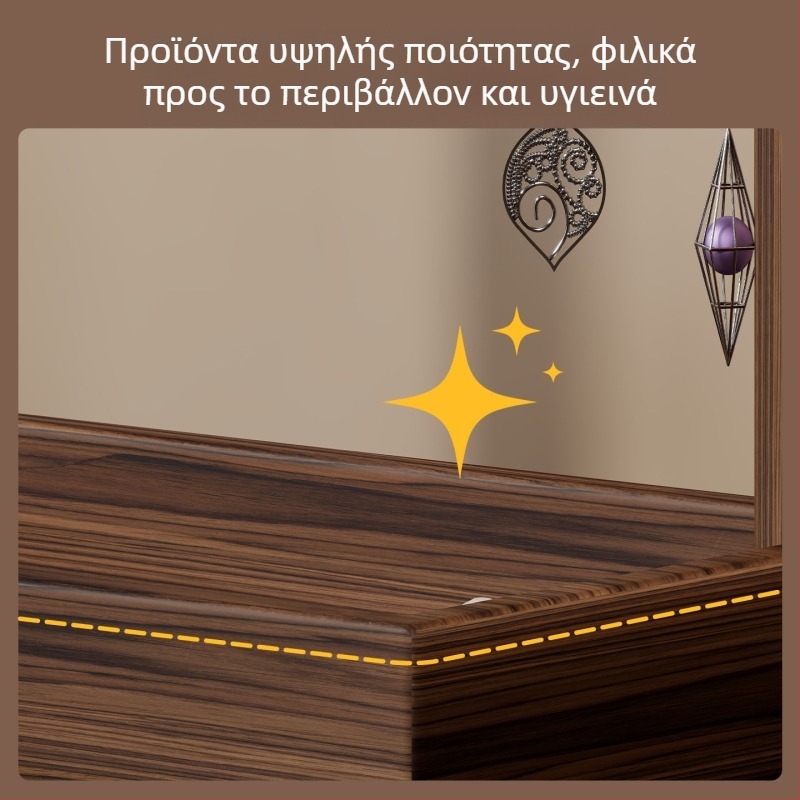 Ξύλινο επιτραπέζιο ράφι κοσμημάτων με δύο επίπεδα για βραχιόλια, κολιέ και ρολόγια — Κλασικό Κινεζικό Στυλ