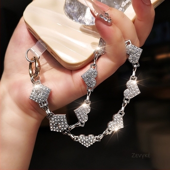 Βραχιόλι για κινητό με γεωμετρικό κρεμαστό, χειροποίητο, γυναικείο στυλ, Jane