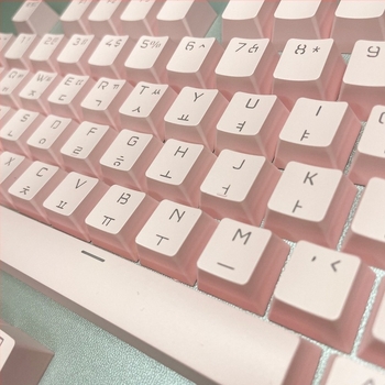 Διαφανές σετ καπάκια πλήκτρων για μηχανικά πληκτρολόγια με κορεάτικη θεματολογία, καθολική συμβατότητα, περισσότερα από 98 πλήκτρα, υλικό πλαστικό, ενσύρματο