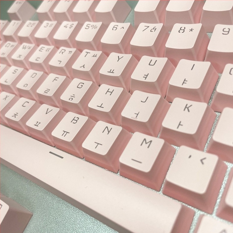Διαφανές σετ καπάκια πλήκτρων για μηχανικά πληκτρολόγια με κορεάτικη θεματολογία, καθολική συμβατότητα, περισσότερα από 98 πλήκτρα, υλικό πλαστικό, ενσύρματο