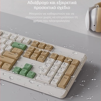 Σετ πληκτρολόγιο και ποντίκι (510a) – USB πληκτρολόγιο, USB ποντίκι, συμβατό με επιτραπέζιο και φορητό υπολογιστή.