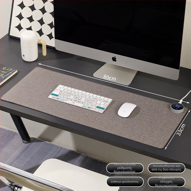 Baiyi θερμαινόμενη επιφάνεια για ποντίκι – PU υλικό, αλουμινένια πλάκα διάχυσης θερμότητας, 220V 85W, προστασία από υπερθέρμανση