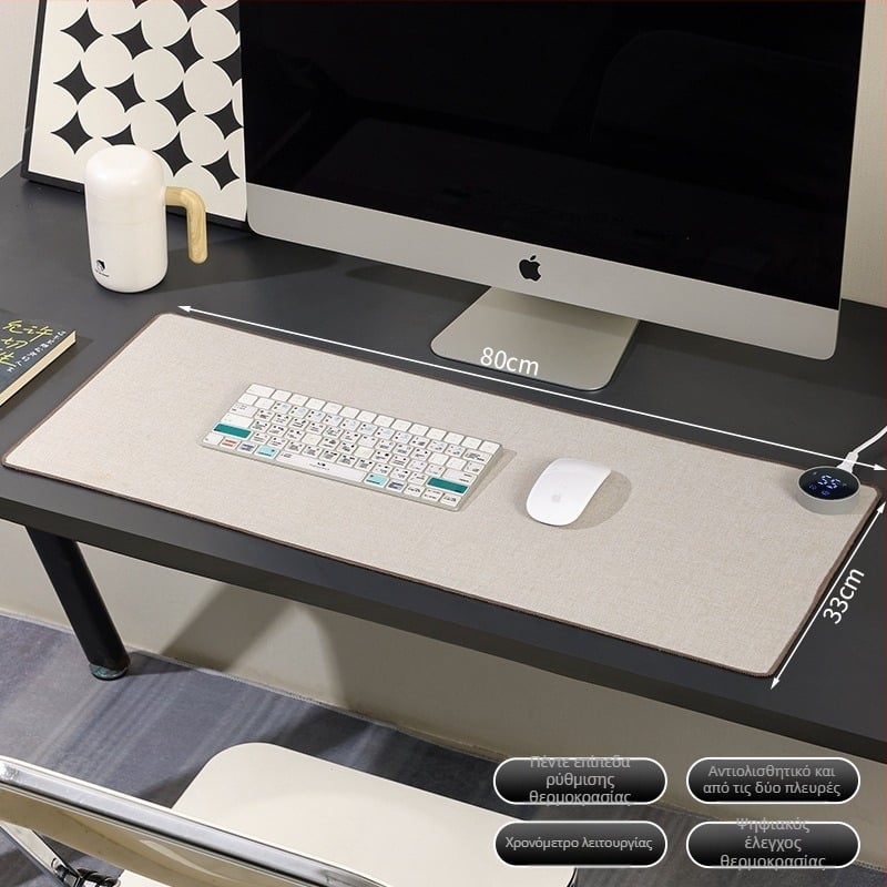 Baiyi θερμαινόμενη επιφάνεια για ποντίκι – PU υλικό, αλουμινένια πλάκα διάχυσης θερμότητας, 220V 85W, προστασία από υπερθέρμανση