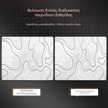 Gaming γυάλινο pad ποντικιού, μονής όψης, αντιολισθητικό, με λογότυπο θερμομεταφοράς, προσαρμόσιμο