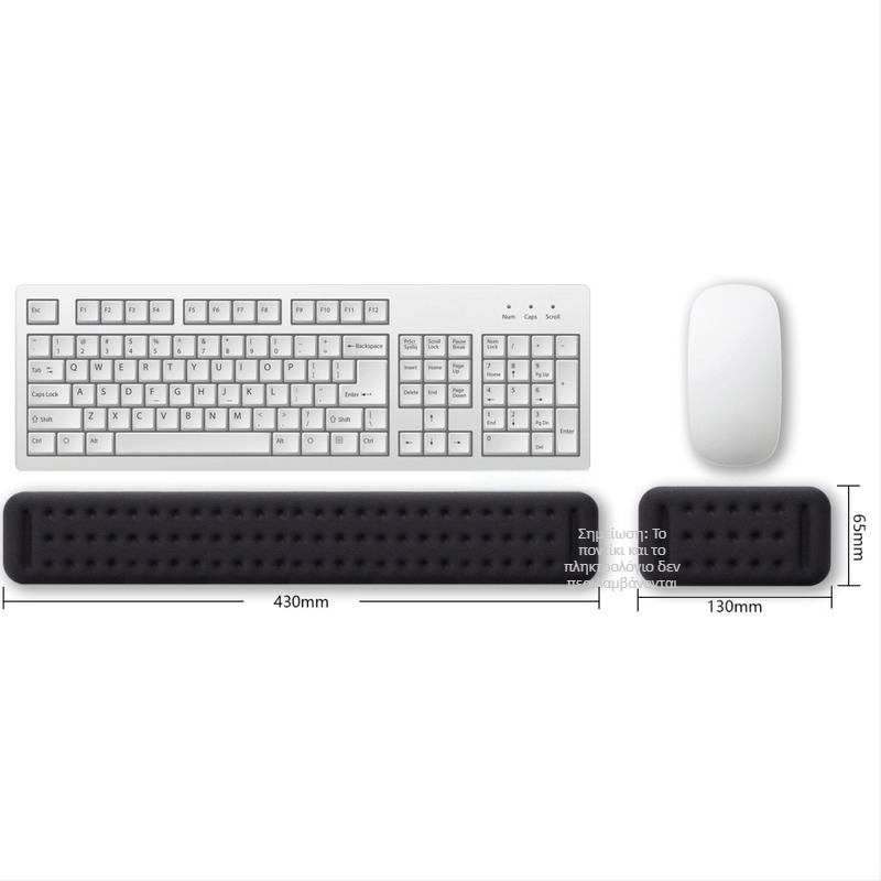 Μεγάλη επιφάνεια καρπού για ποντίκι από μνήμης αφρού, με PU βάση, πλαστικό καλούπι, OEM παραμετροποίηση