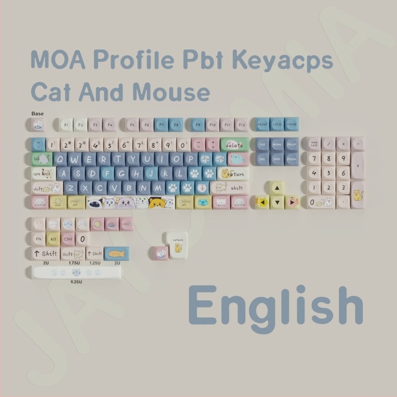 Σετ καπακιών PBT για μηχανικό πληκτρολόγιο, 123 πλήκτρα, πενταπλευρή θερμική μεταφορά, γενική συμβατότητα