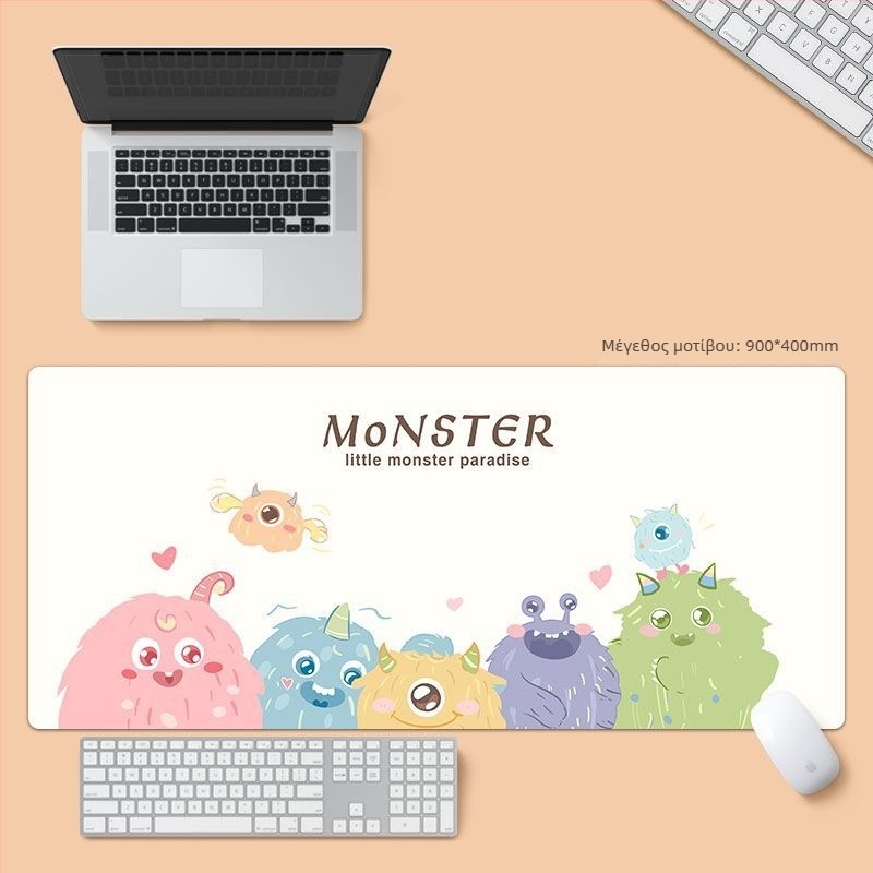 Pad ποντικιού Cartoon Monster, φυσικός καουτσούκ, αντιολισθητικό, εκτύπωση με μεταφορά θερμότητας, εξατομίκευση με εικόνες