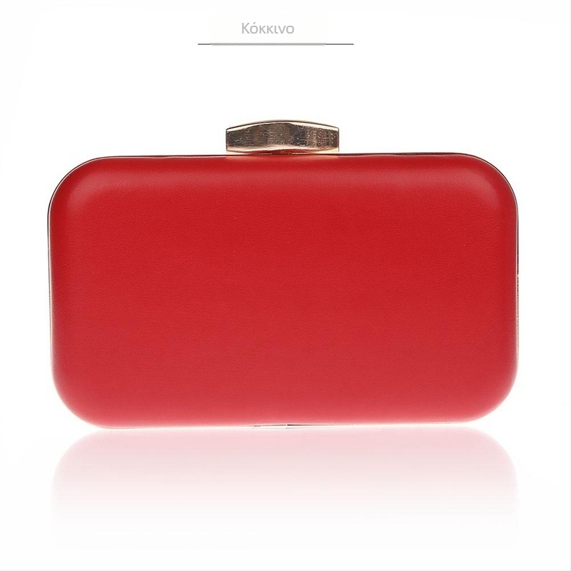 Βραδινή τσάντα PU δέρμα, clutch με θήκη για κινητό, σκληρό κλείσιμο με καπάκι, οριζόντιο τετράγωνο σχήμα